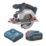 Refurb Erbauer ERI1085CSW 165mm 18V 1 x 4.0Ah Li-Ion EXT Brushless Cordless Circular Saw