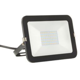 Brackenheath iSpot Outdoor LED Slimline Floodlight Black 30W 2700lm