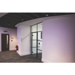 4lite  Tilt Cylindrical Recessed Non-Maintained Emergency LED Downlights Black 2W 110lm 50mm 2 Pack