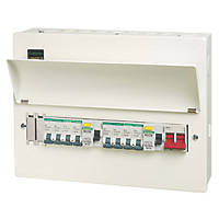 Crabtree  16-Module 8-Way Populated  Dual RCD Consumer Unit