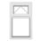 Crystal  Top Opening Clear Triple-Glazed Casement White uPVC Window 610mm x 1040mm