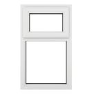 Crystal  Top Opening Clear Triple-Glazed Casement White uPVC Window 610mm x 1040mm