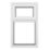 Crystal  Top Opening Clear Triple-Glazed Casement White uPVC Window 610mm x 1040mm
