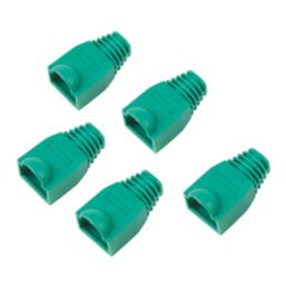 Labgear RJ45 PVC Boots 8mm Green Pack Screwfix