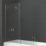 Triton Fast Fix Frameless Chrome Bathscreen  800mm x 1500mm