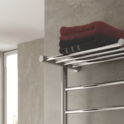 Reina 350mm x 500mm 222BTU Stainless Steel Flat Electric Towel Radiator