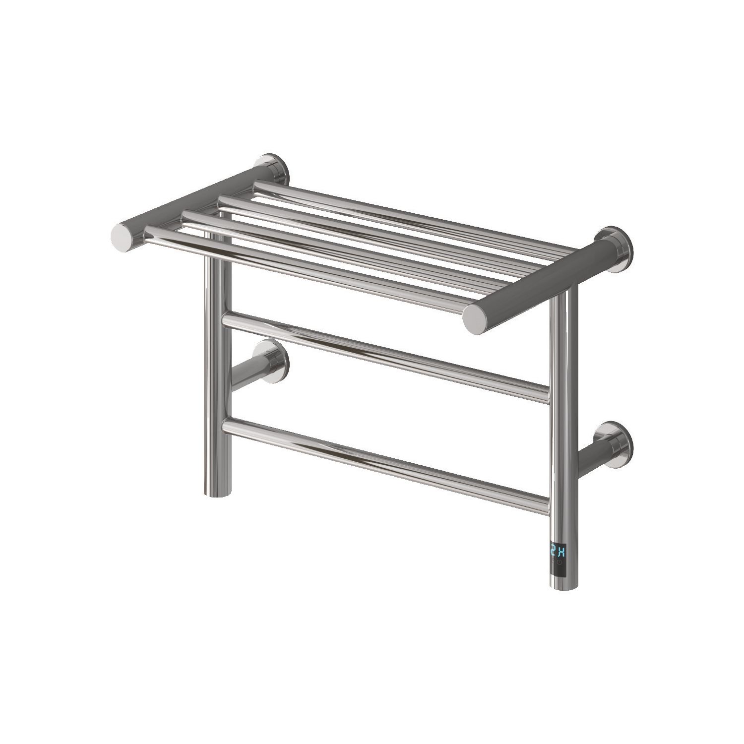 Reina 350mm x 500mm 222BTU Stainless Steel Flat Electric Towel Radiator (648LH)