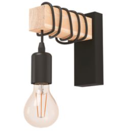 Eglo Townshend Wall Light Black - Screwfix
