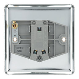 LAP  20A 16AX 1-Gang 2-Way Light Switch  Polished Chrome with Black Inserts