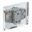 LAP  20A 16AX 1-Gang 2-Way Light Switch  Polished Chrome with Black Inserts