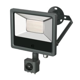 Collingwood  Indoor & Outdoor LED Residential Floodlight With PIR Sensor Anthracite 30W 3000 / 3300 / 3900lm