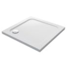 Mira Flight Low Corner Waste Square Shower Tray White 760mm x 760mm x 40mm
