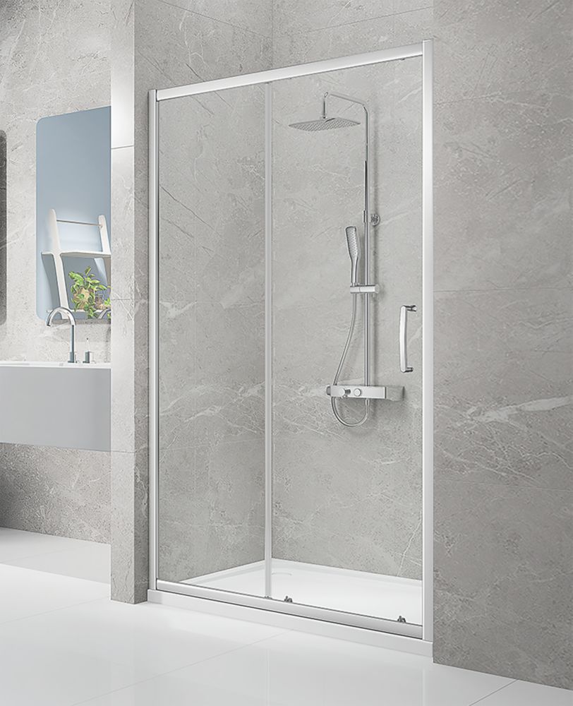 Triton Neo Eight Framed Rectangular Sliding Shower Door Chrome  1100mm x 1900mm