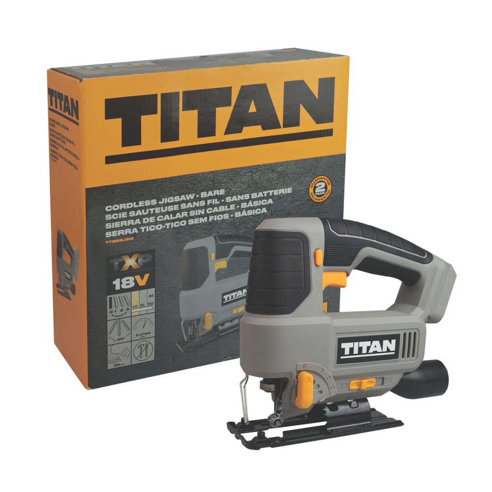 Titan TTI866JSW 18V Li-Ion TXP Cordless Jigsaw - Bare - Screwfix