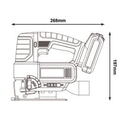 Titan TTI866JSW 18V Li-Ion TXP  Cordless Jigsaw - Bare