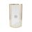 Essentials Framed Quadrant Shower Enclosure  Brushed Brass 800mm x 800mm x 1850mm