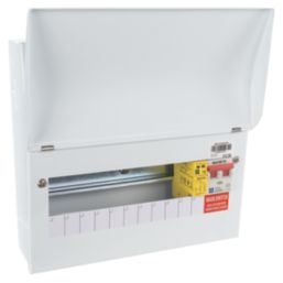 Lewden PRO-R10W-R1S 13-Module 10-Way Part-Populated High Integrity Main Switch Consumer Unit with SPD