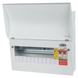 Lewden PRO-R10W-R1S 13-Module 10-Way Part-Populated High Integrity Main Switch Consumer Unit with SPD