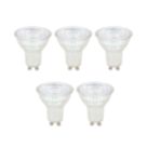 LAP Narrow Beam Angle  GU10 LED Light Bulb 345lm 2.5W 5 Pack