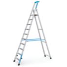 Zarges Aluminium 2.73m 10 Step Platform Step Ladder