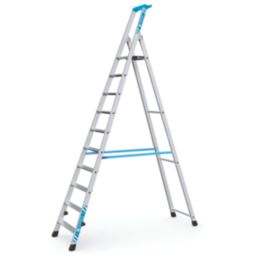 Zarges Aluminium 2.73m 10 Step Platform Step Ladder