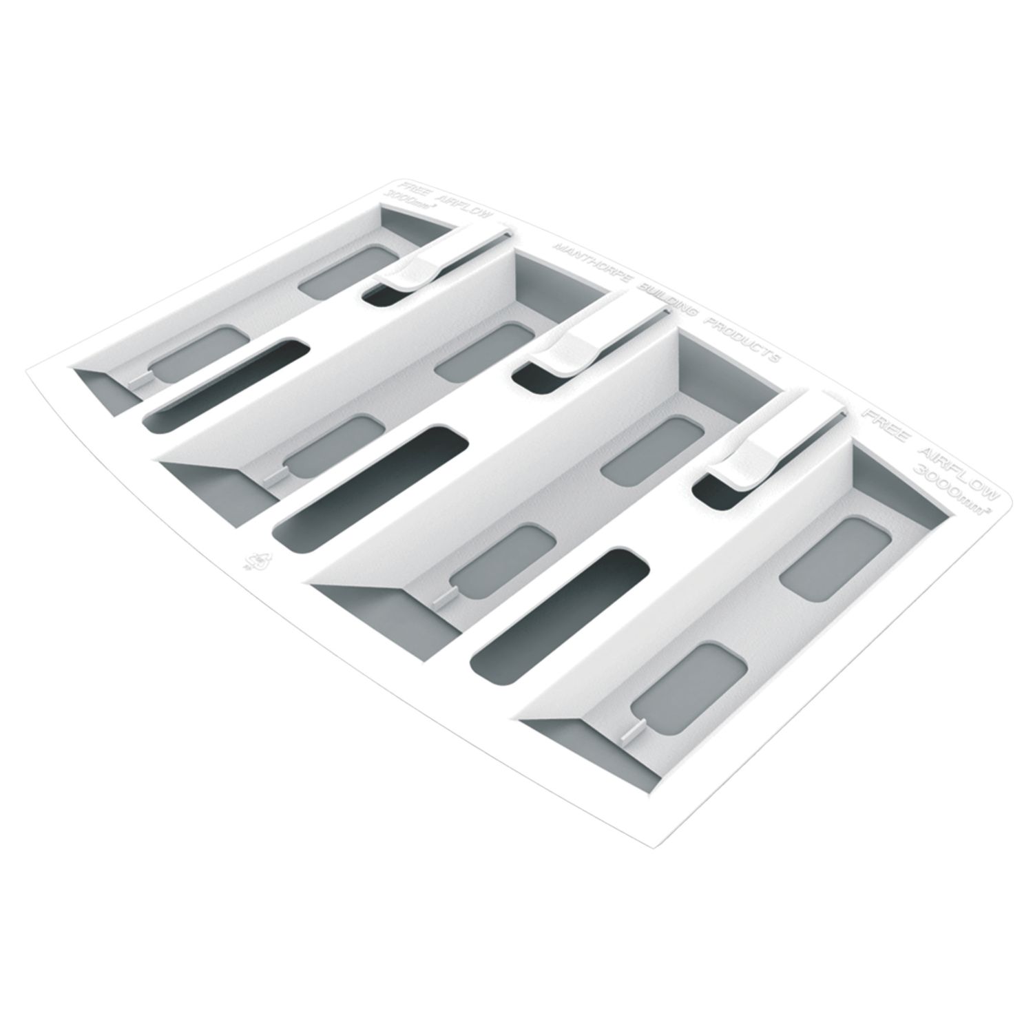 Manthorpe Felt Lap Vent White 10 Pack (649CX)