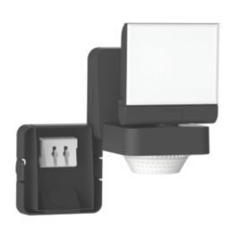Brackenheath iSpot Swivel Outdoor LED Floodlight With PIR & Photocell Sensor Black 8.5W 1050lm