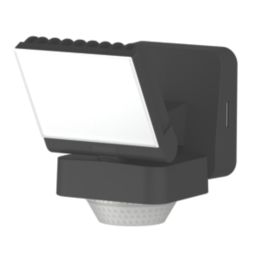 Brackenheath iSpot Swivel Outdoor LED Floodlight With PIR & Photocell Sensor Black 8.5W 1050lm