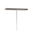 Spacepro  Interior Unit Shelf with Hanger Bar Stone Grey 2700mm x 110mm
