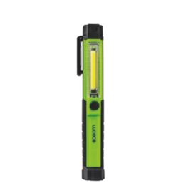 Luceco  Rechargeable LED Mini Inspection Torch Green & Black 150lm