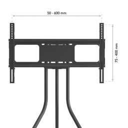 AVF  Freestanding Metal TV Tripod Adjustable Height & Swivel 32 - 65"