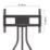 AVF  Freestanding Metal TV Tripod Adjustable Height & Swivel 32 - 65"