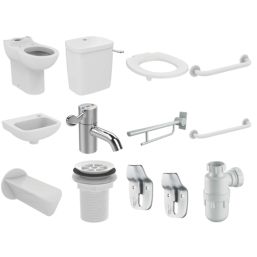 Armitage Shanks Doc M Contour 21+ LH Pack White 10 Piece Set