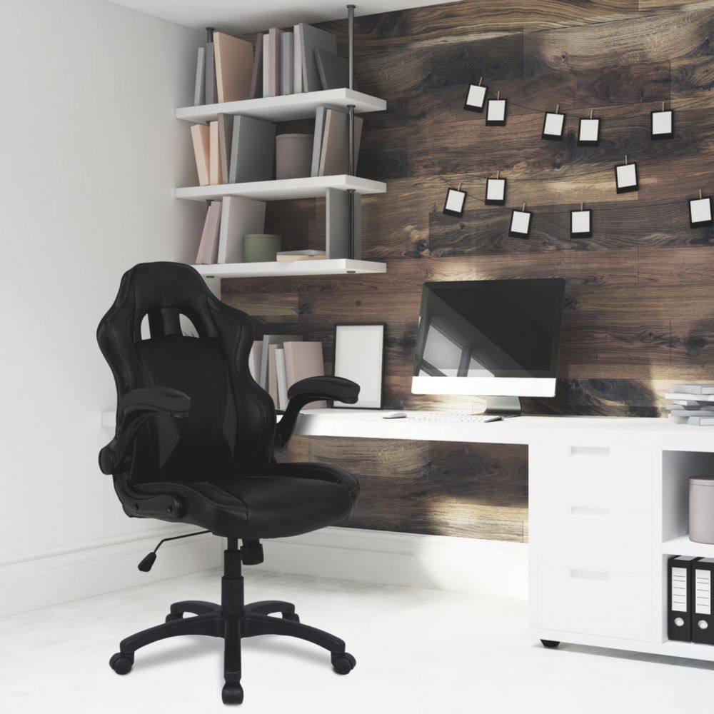 Nautilus Designs Predator High Back Executive Gaming Chair Black
