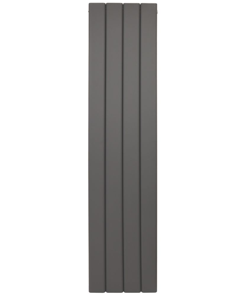 Towelrads 1800mm x 305mm 2576BTU Anthracite Vertical Designer Radiator