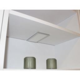 VEW Slim Rectangular LED Cabinet Light Silver 6W 300lm