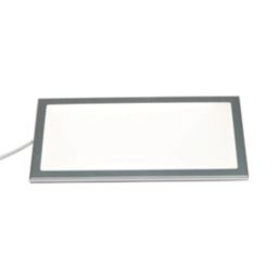 VEW Slim Rectangular LED Cabinet Light Silver 6W 300lm