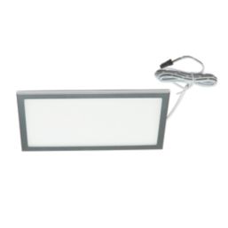 VEW Slim Rectangular LED Cabinet Light Silver 6W 300lm