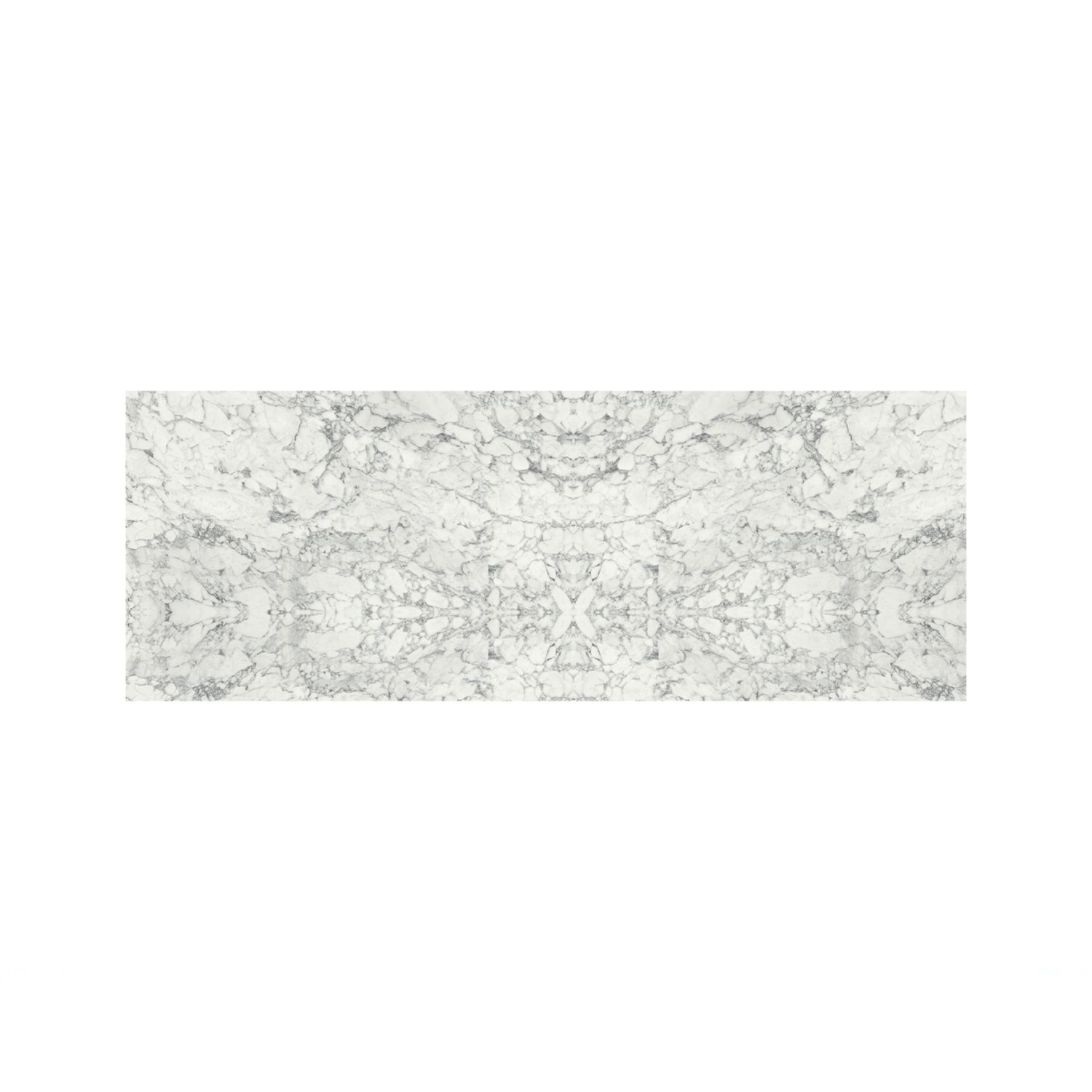 Mariz White Marble Composite Kitchen Worktop 640mm x 3050mm x 12mm (649YY)