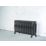 Arroll 470mm x 914mm 3378BTU Black / Silver Cast Iron 3 Column Radiator