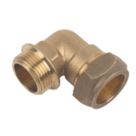 Flomasta  Brass Compression Adapting 90° Male Elbow 22mm x 3/4"