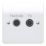 MK Logic Plus 1-Gang Duplex Multimedia Socket White