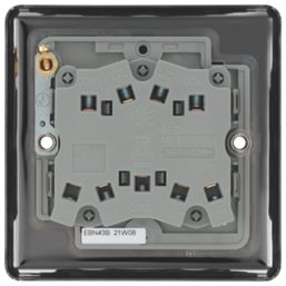 LAP  10AX 3-Gang 2-Way Light Switch  Black Nickel with Black Inserts