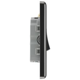 LAP  10AX 3-Gang 2-Way Light Switch  Black Nickel with Black Inserts