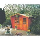 Shire Goodwood 10' x 6' (Nominal) Apex Shiplap T&G Timber Summerhouse with Assembly