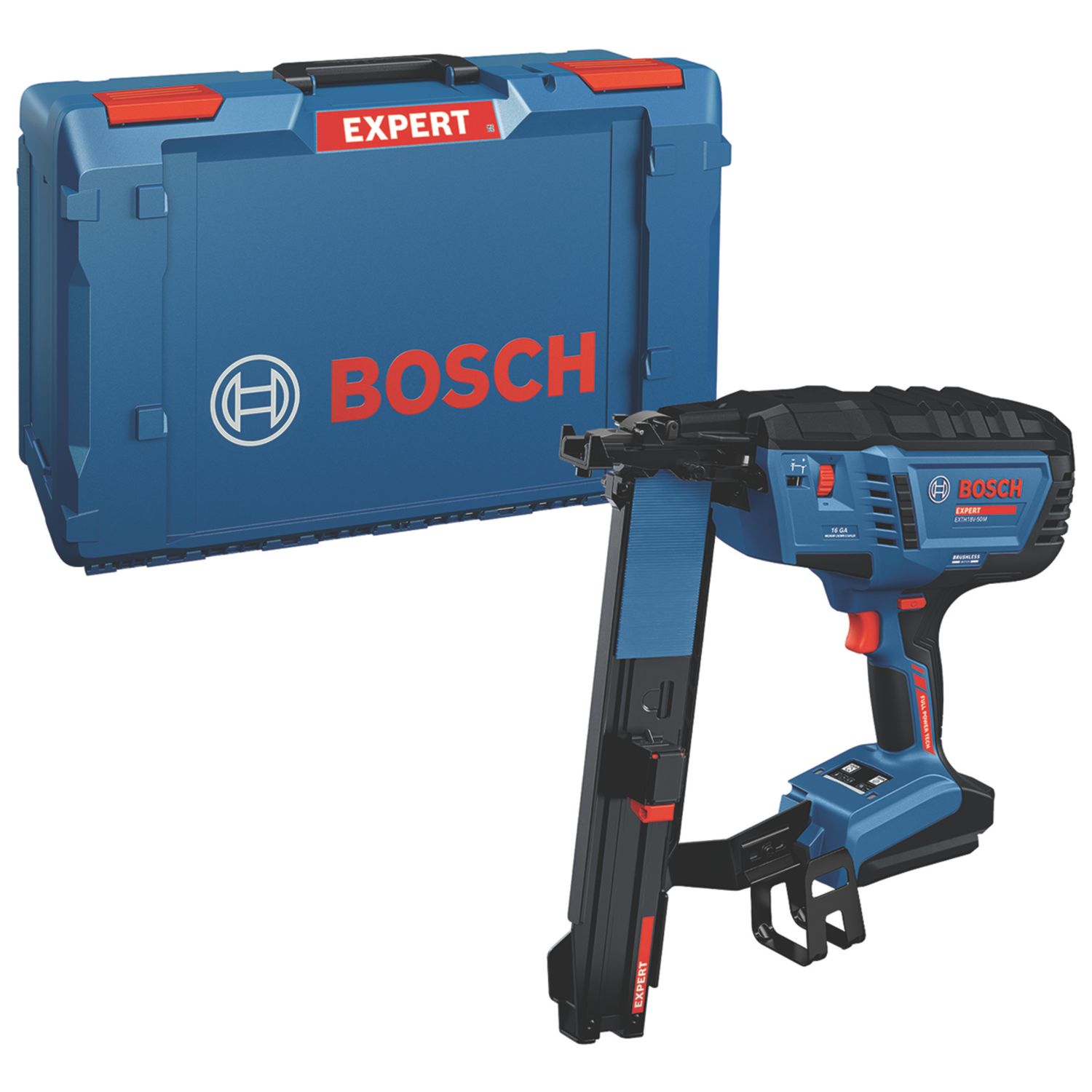 Bosch Expert EXTH18V-50M 11.3mm 18V Li-Ion AMPShare Brushless Medium Crown Cordless Stapler - Bare (650AW)