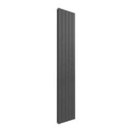 Reina Flat Double 1800mm x 366mm 3319BTU Anthracite Vertical Designer Radiator