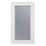 Crystal  Right-Hand Opening Obscure Triple-Glazed Casement White uPVC Window 610mm x 1040mm