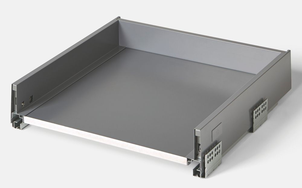 Essentials Soto Standard Drawer Box Matt Grey 500mm - Screwfix