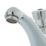Highlife Bathrooms Skara Chrome 95mm Push Button Mono Basin Pillar Tap